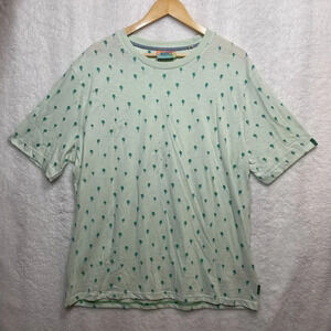 Scotch And Soda Men'S Size XL Palm Tree Graphic T-Shirt Crewneck New Tags Green